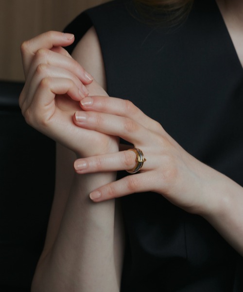 CENE(セネ)の「【CENE】セネ/トリプルコネクトリング(リング・レディース・シルバー×ゴールド/ゴールド/シルバー・#11/#13)」の12枚目の写真