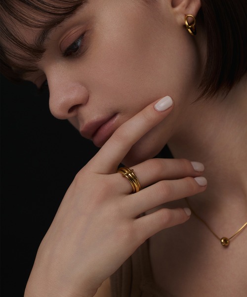 CENE(セネ)の「【CENE】セネ/トリプルコネクトリング(リング・レディース・シルバー×ゴールド/ゴールド/シルバー・#11/#13)」の15枚目の写真