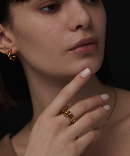 CENE(セネ)の「【CENE】セネ/トリプルコネクトリング(リング・レディース・シルバー×ゴールド/ゴールド/シルバー・#11/#13)」の16枚目の写真