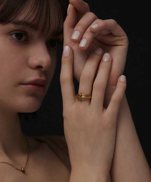 CENE(セネ)の「【CENE】セネ/トリプルコネクトリング(リング・レディース・シルバー×ゴールド/ゴールド/シルバー・#11/#13)」の17枚目の写真