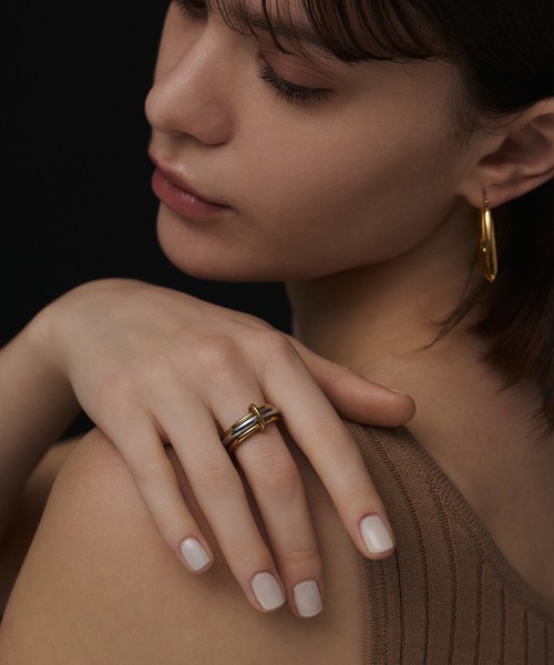 CENE(セネ)の「【CENE】セネ/トリプルコネクトリング(リング・レディース・シルバー×ゴールド/ゴールド/シルバー・#11/#13)」の18枚目の写真