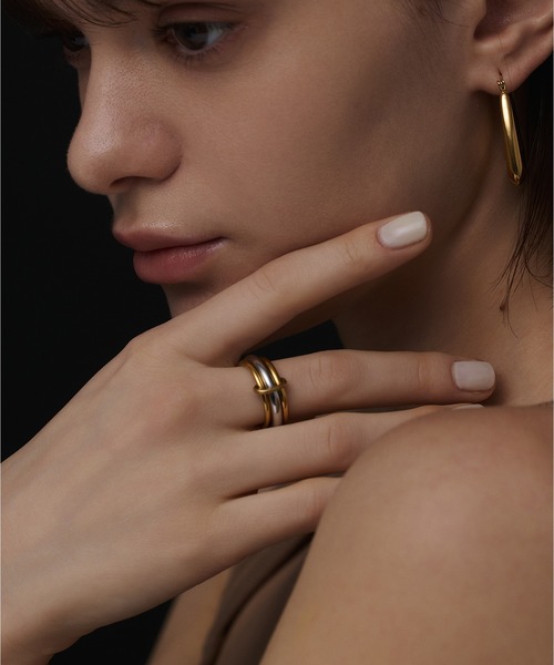 CENE(セネ)の「【CENE】セネ/トリプルコネクトリング(リング・レディース・シルバー×ゴールド/ゴールド/シルバー・#11/#13)」の20枚目の写真