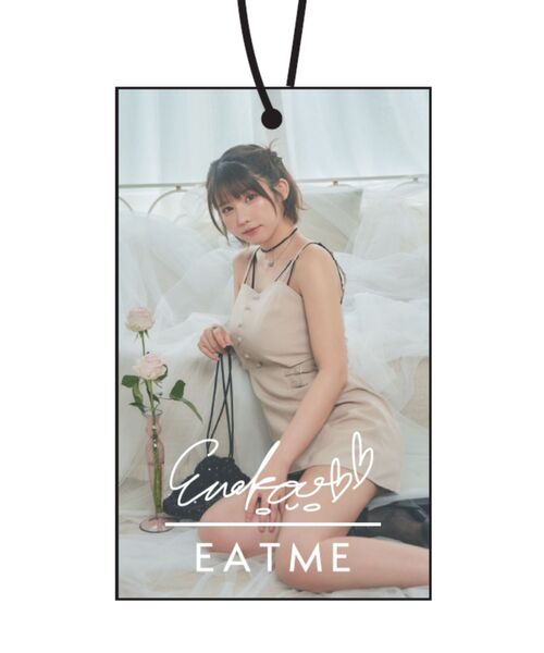 EATME（イートミー）の「【EATME×ENAKO】リボンキャミニットセット（セットアップ可能）（ニット/セーター・レディース・グレー/ブラック・FREE）」の3枚目の写真