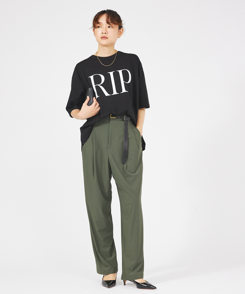 margaux（マルゴー）の「【MARGAUX】RIP/GIVE　ロゴTシャツ（Tシャツ/カットソー・レディース・ブラック/ホワイト・フリー）」の15枚目の写真