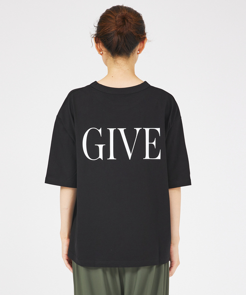 margaux（マルゴー）の「【MARGAUX】RIP/GIVE　ロゴTシャツ（Tシャツ/カットソー・レディース・ブラック/ホワイト・フリー）」の12枚目の写真