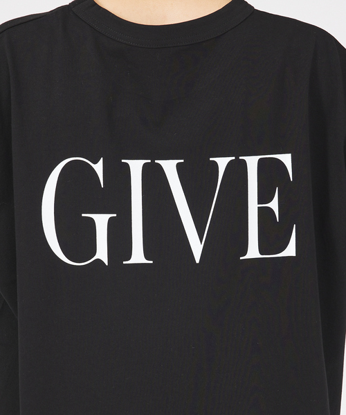 margaux（マルゴー）の「【MARGAUX】RIP/GIVE　ロゴTシャツ（Tシャツ/カットソー・レディース・ブラック/ホワイト・フリー）」の11枚目の写真