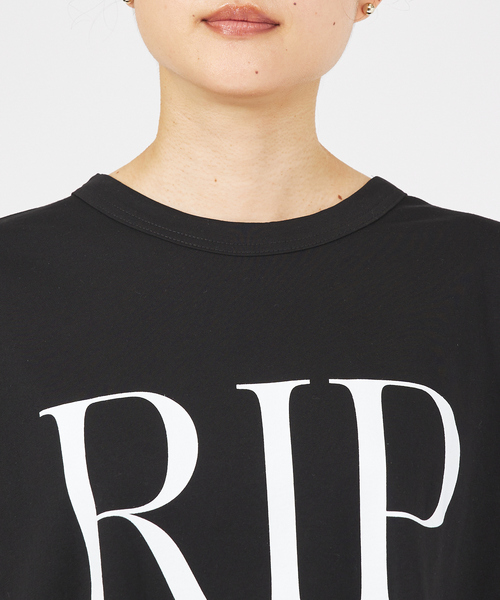 margaux（マルゴー）の「【MARGAUX】RIP/GIVE　ロゴTシャツ（Tシャツ/カットソー・レディース・ブラック/ホワイト・フリー）」の10枚目の写真