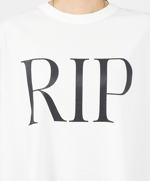 margaux（マルゴー）の「【MARGAUX】RIP/GIVE　ロゴTシャツ（Tシャツ/カットソー・レディース・ブラック/ホワイト・フリー）」の6枚目の写真