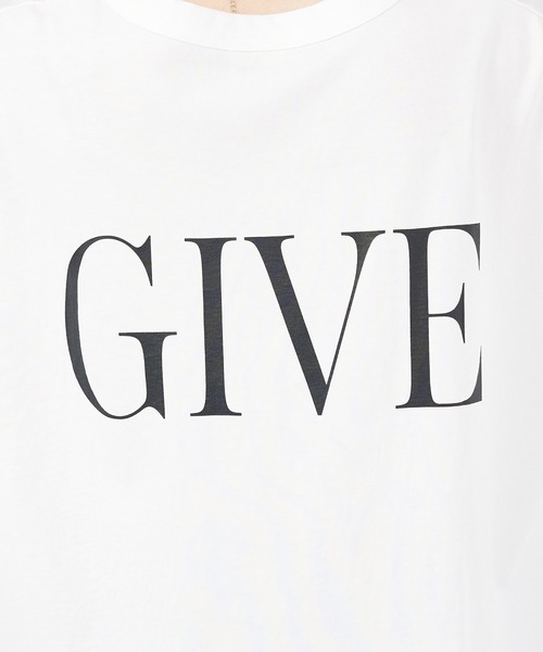 margaux（マルゴー）の「【MARGAUX】RIP/GIVE　ロゴTシャツ（Tシャツ/カットソー・レディース・ブラック/ホワイト・フリー）」の19枚目の写真