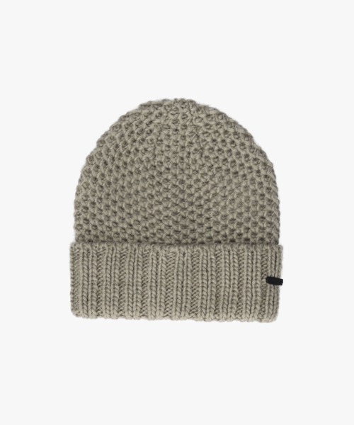 KANGOL(カンゴール)の「KANGOL CHUNKY BEANIE / カンゴール(ニットキャップ/ビーニー・レディース・ライトグレー/グリーン/ブラック・ONE SIZE)」の5枚目の写真