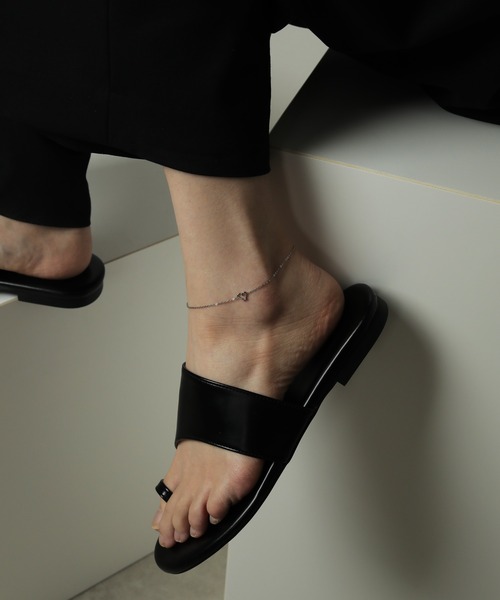 ORLEAN（オルレアン）の「金属アレルギー対応 ラインハートチャームアンクレット サージカルステンレス（アンクレット・レディース・シルバー/ゴールド・フリー）」の6枚目の写真