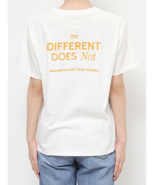 Ungrid（アングリッド）の「カラーエンブロイダリーTee（Tシャツ/カットソー・レディース・イエロー/オフホワイト/チャコールグレー/オレンジ/ピンク・FREE）」の11枚目の写真