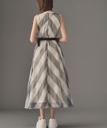 emiriawiz（エミリアウィズ）の「Belted check flare one-piece 