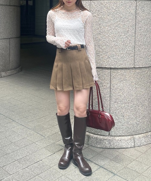 nomnom(ノムノム)の「【nomnom】花柄レースシアートップス(Tシャツ/カットソー・レディース・ピンク/ブラック/オフホワイト・FREE)」の6枚目の写真