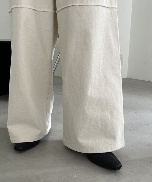 CAPRICIEUX LE'MAGE（カプリシューレマージュ）の「切替ワイドパンツ（その他パンツ・レディース・オフホワイト/ネイビー・38/36）」の16枚目の写真