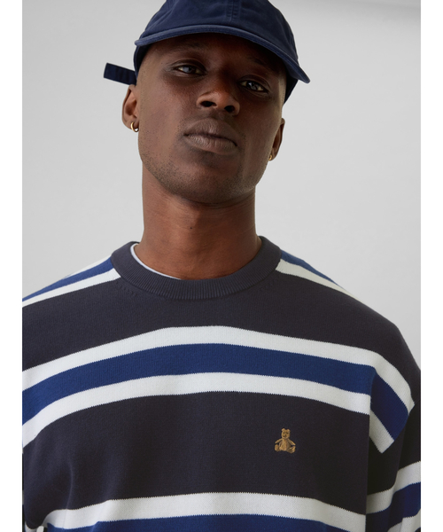 GAP（ギャップ）の「リラックス ストライプ クルーネックセーター
