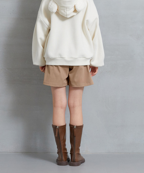 coca（coca）（コカ）の「キッズ リボン付タックスカッツ（その他パンツ・キッズ・ベージュ/チャコール・150/140/130/120）」の4枚目の写真