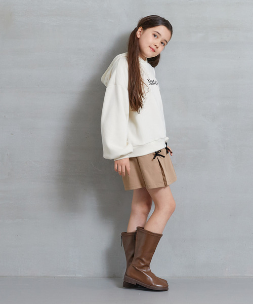 coca（coca）（コカ）の「キッズ リボン付タックスカッツ（その他パンツ・キッズ・ベージュ/チャコール・150/140/130/120）」の5枚目の写真