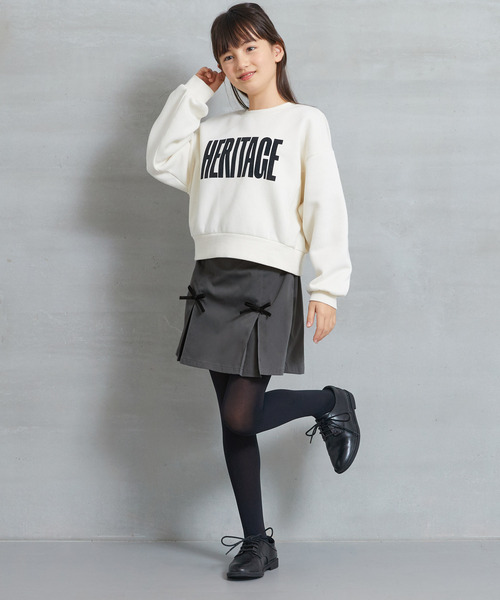 coca（coca）（コカ）の「キッズ リボン付タックスカッツ（その他パンツ・キッズ・ベージュ/チャコール・150/140/130/120）」の12枚目の写真