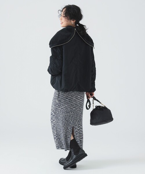 B:MING by BEAMS(ビーミングバイビームス)の「メランジ ニット スカート(スカート・レディース・ブラウン/ネイビー・ONE SIZE)」の5枚目の写真