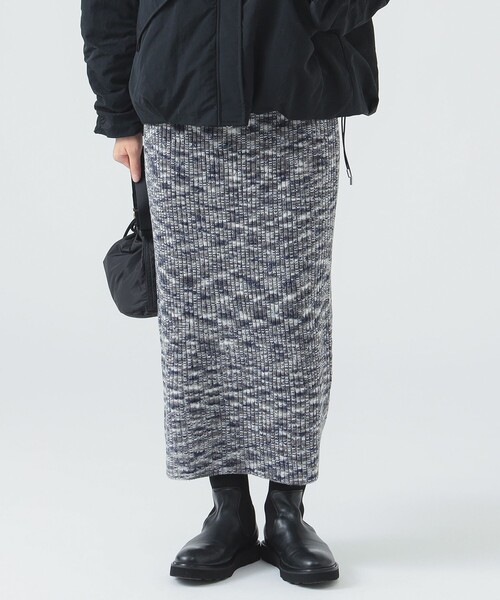 B:MING by BEAMS(ビーミングバイビームス)の「メランジ ニット スカート(スカート・レディース・ブラウン/ネイビー・ONE SIZE)」の6枚目の写真
