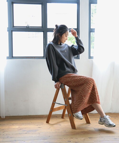 B:MING by BEAMS(ビーミングバイビームス)の「メランジ ニット スカート(スカート・レディース・ブラウン/ネイビー・ONE SIZE)」の7枚目の写真
