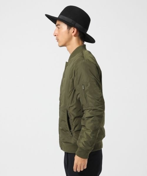 RAGEBLUE（レイジブルー）の「＜2WAY仕様＞リバーシブルMA-1/565951（MA-1・メンズ・ホワイト/ブラック/オリーブ・LARGE/MEDIUM）」の4枚目の写真