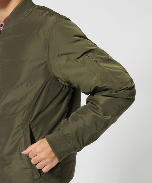 RAGEBLUE（レイジブルー）の「＜2WAY仕様＞リバーシブルMA-1/565951（MA-1・メンズ・ホワイト/ブラック/オリーブ・LARGE/MEDIUM）」の8枚目の写真