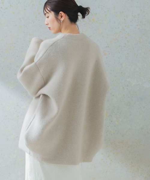 新品タグ付◆ ROSSO ELENDEEK　CN RACCOON MIX WCD 別注』ELENDEEK×ROSSO CN RACCOON MIX WCD（カーディガン/ボレロ