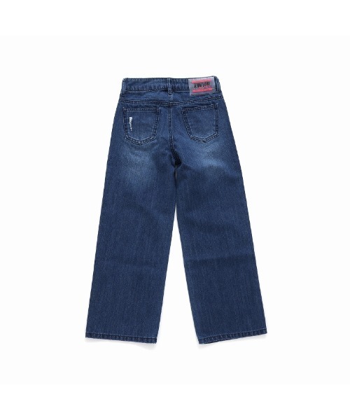 JENNI love（ジェニィラブ）の「【ウエスト調整可】ダメージデニムロングパンツ（デニムパンツ・キッズ・サックスブルー/ブルー・160cm/150cm/140cm/130cm）」の18枚目の写真