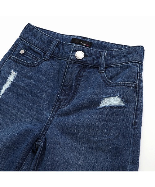 JENNI love（ジェニィラブ）の「【ウエスト調整可】ダメージデニムロングパンツ（デニムパンツ・キッズ・サックスブルー/ブルー・160cm/150cm/140cm/130cm）」の19枚目の写真