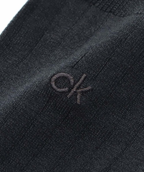 Calvin Klein(カルバン・クライン)の「Calvin Klein 抗菌防臭 ワンポイント 太リブ ビジネスソックス 02562700(ソックス/靴下・メンズ・ネイビー/ダークネイビー/チャコール/ブラック・25~27cm/27~29cm/23~25cm)」の5枚目の写真