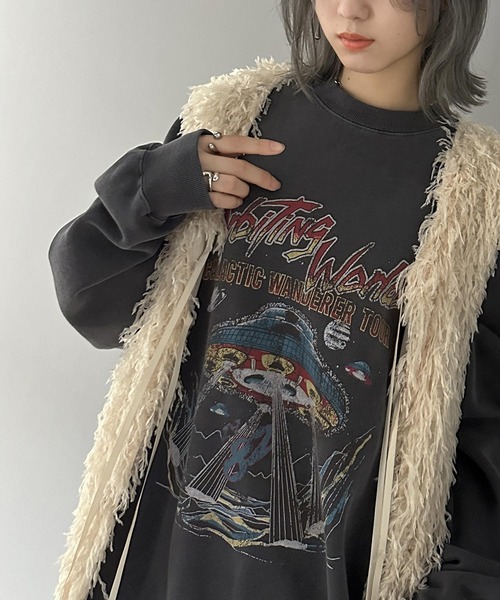 Java(ジャバ)の「《JaVa ジャバコラボ》ヴィンテージ感でいっきに垢抜け。裏起毛ヴィンテージライクプリントピグメントビッグスウェット(スウェット・メンズ・その他1/その他2/その他3・SMALL/MEDIUM/LARGE/X-LARGE)」の13枚目の写真
