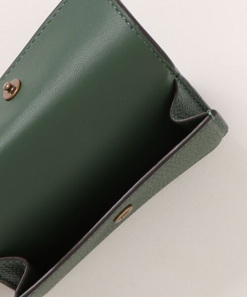 コーチ ミニ トライフォールド ミニ財布 グリーン ミニ トライフォールド ウォレット（財布）｜COACH（コーチ）の