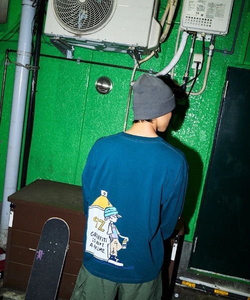 ELEMENT（エレメント）の「ELEMENT メンズ NOT CRIME LS ロンＴ 【2024年秋冬モデル】/エレメントバックプリント長袖ロンT（Tシャツ/カットソー・メンズ・ホワイト/ネイビー/オレンジ・MEDIUM/LARGE/X-LARGE）」の13枚目の写真