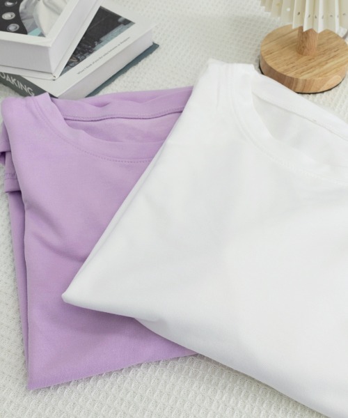 Miniministore(ミニミニストア)の「tシャツ スリット カットソー(Tシャツ/カットソー・レディース・ベージュ/ラベンダー/ホワイト/ブルー/ブラック・FREE)」の20枚目の写真