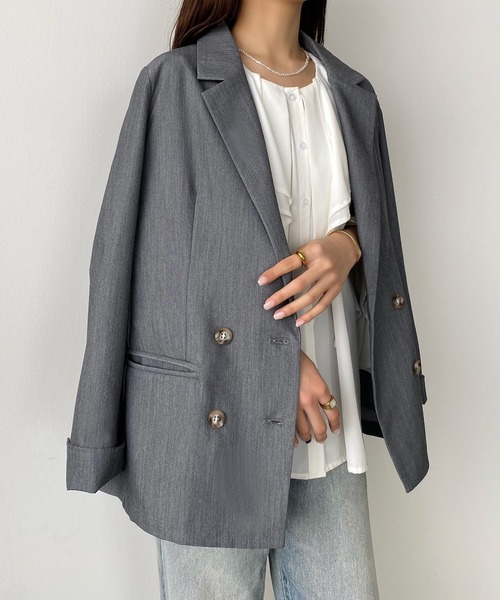 セール】ダブルテーラードジャケット（テーラードジャケット