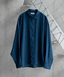 SINSS(VX)Check sheer shirt / `FbNVA[Vc(Vc/uEX)
