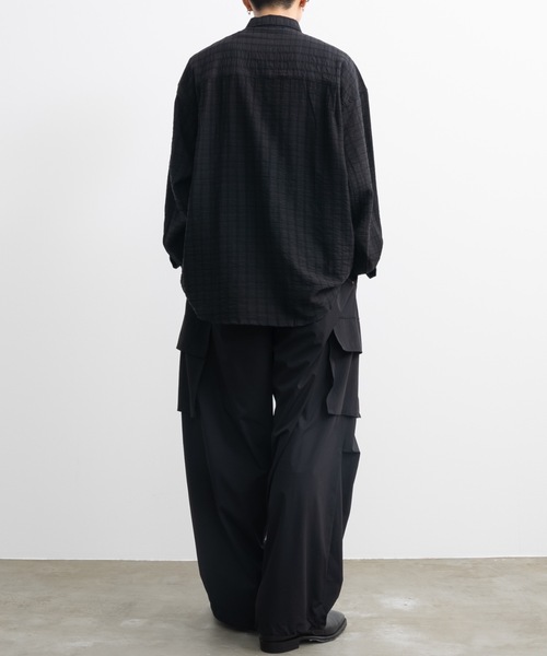 SINSS（シンス）の「Check sheer shirt / チェックシアーシャツ（シャツ/ブラウス・メンズ・ブラック/ブルー/チャコール・SMALL/MEDIUM/LARGE）」の20枚目の写真