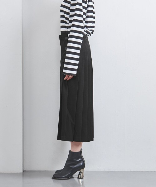 dahl'ia（ダリア）の「＜dahl’ia＞ベルト プリーツスカート（スカート・レディース・レッド/ブラック・M/S）」の9枚目の写真