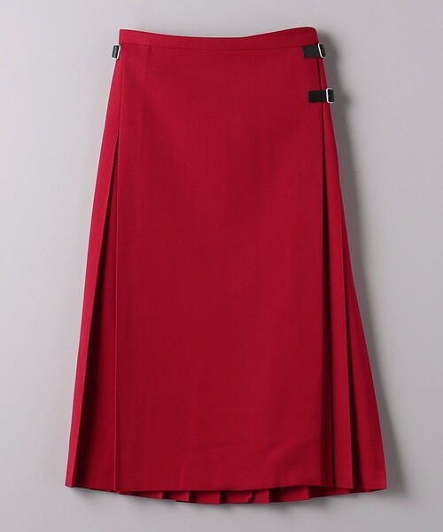 dahl'ia（ダリア）の「＜dahl’ia＞ベルト プリーツスカート（スカート・レディース・レッド/ブラック・M/S）」の11枚目の写真