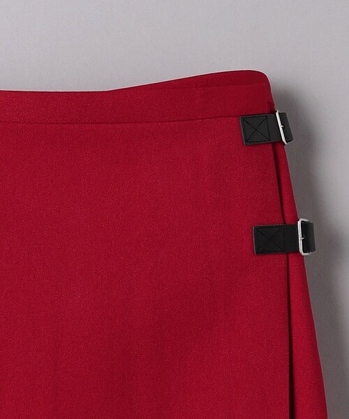 dahl'ia（ダリア）の「＜dahl’ia＞ベルト プリーツスカート（スカート・レディース・レッド/ブラック・M/S）」の13枚目の写真