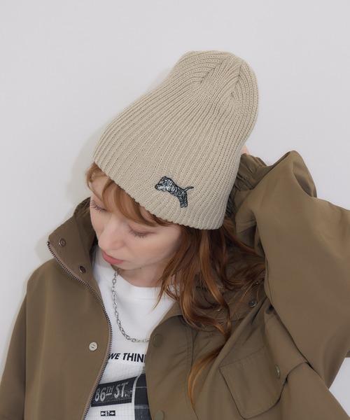 Paradise Picnic(パラダイスピクニック)の「TRANOI. TORAニットキャップ(ニットキャップ/ビーニー・レディース・ベージュ/グレー/ブラック・FREE)」の8枚目の写真
