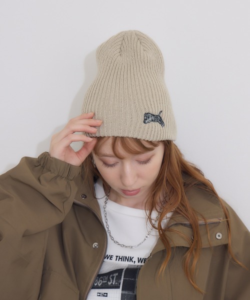 Paradise Picnic(パラダイスピクニック)の「TRANOI. TORAニットキャップ(ニットキャップ/ビーニー・レディース・ベージュ/グレー/ブラック・FREE)」の10枚目の写真
