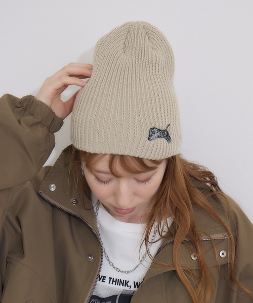 Paradise Picnic(パラダイスピクニック)の「TRANOI. TORAニットキャップ(ニットキャップ/ビーニー・レディース・ベージュ/グレー/ブラック・FREE)」の11枚目の写真