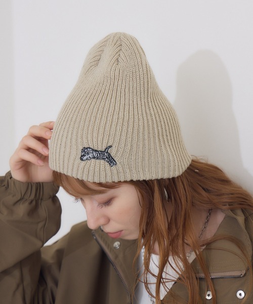 Paradise Picnic(パラダイスピクニック)の「TRANOI. TORAニットキャップ(ニットキャップ/ビーニー・レディース・ベージュ/グレー/ブラック・FREE)」の12枚目の写真