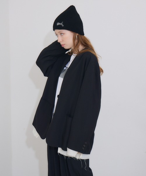 Paradise Picnic(パラダイスピクニック)の「TRANOI. TORAニットキャップ(ニットキャップ/ビーニー・レディース・ベージュ/グレー/ブラック・FREE)」の15枚目の写真