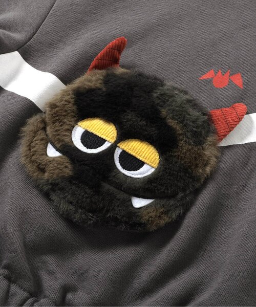 BREEZE（ブリーズ）の「立体モンスタートレーナー（スウェット・キッズ・オフホワイト/チャコール・120/80/130/90/100/110）」の9枚目の写真