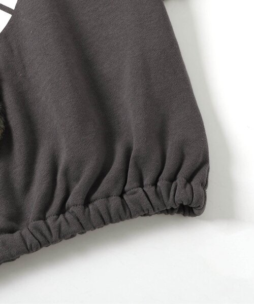 BREEZE（ブリーズ）の「立体モンスタートレーナー（スウェット・キッズ・オフホワイト/チャコール・120/80/130/90/100/110）」の10枚目の写真