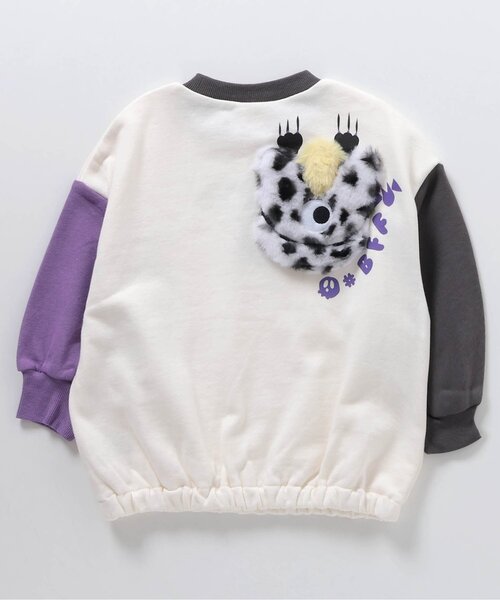 BREEZE（ブリーズ）の「立体モンスタートレーナー（スウェット・キッズ・オフホワイト/チャコール・120/80/130/90/100/110）」の13枚目の写真